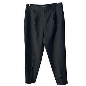 Monika Chiang Black Pleated Front Trousers Pants